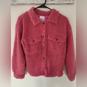 Lelis Hot Pink Sherpa Jacket